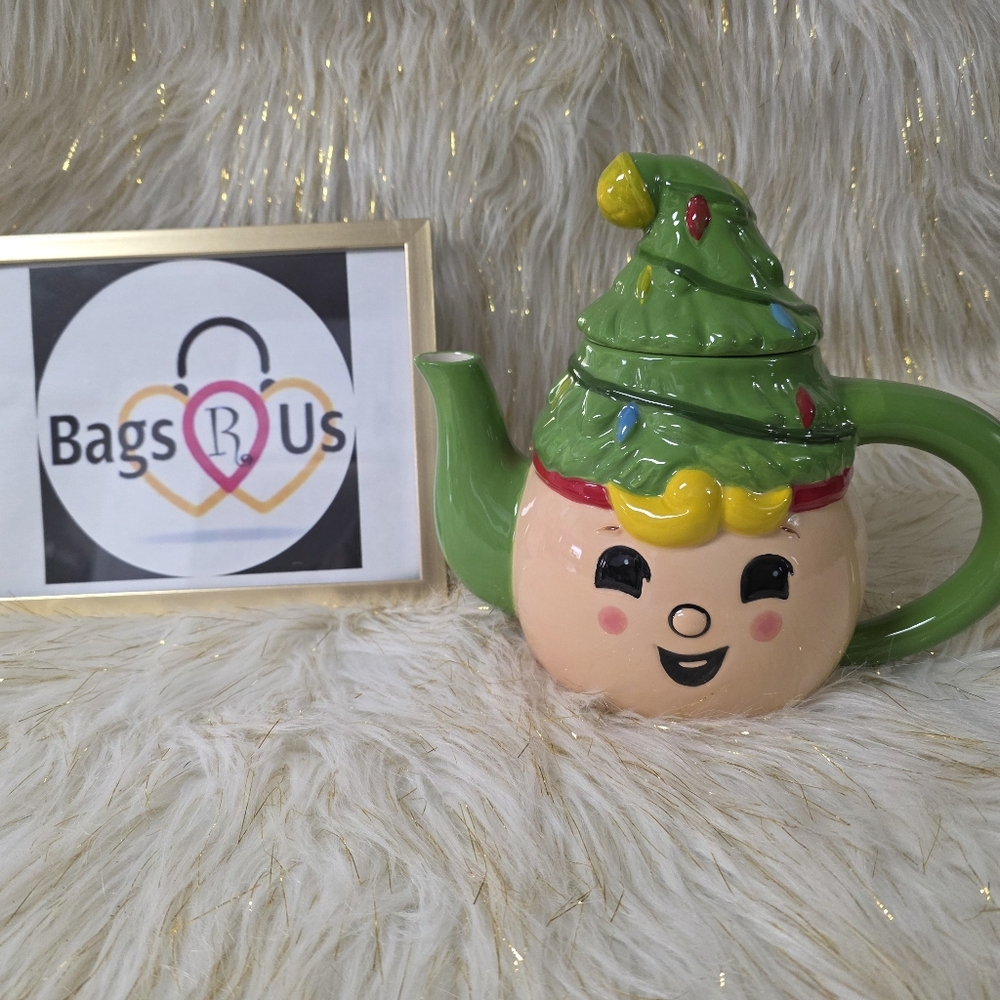 Temp-tations Special Edition Seasonal 1.5-qt Figural Tea Pot Elf Brand New